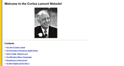 Desktop Screenshot of corliss-lamont.org